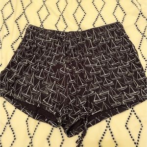 nautica type blue and white pajama shorts